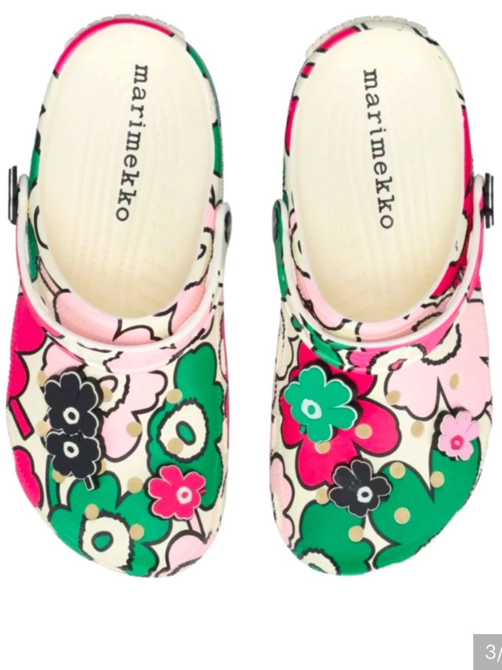 Marimekko Kids Pink & Green Floral crocs